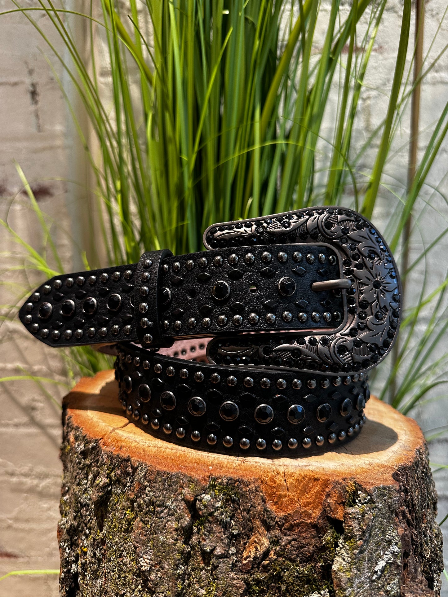 BLACK STRAP NOCONA BELT