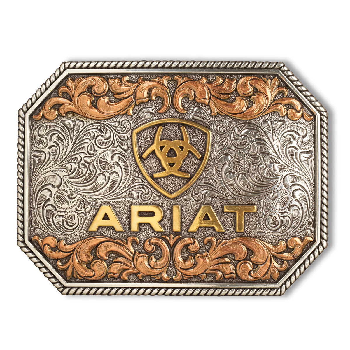 ARIAT RECTANGLE GOLD BUCK