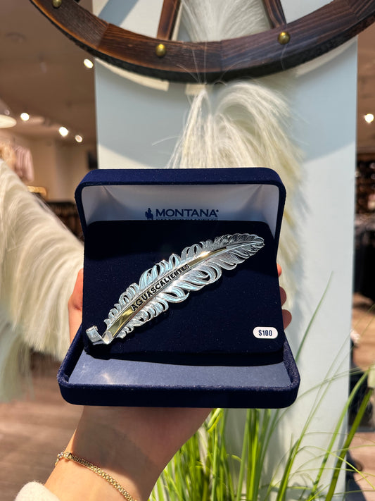 AGUASCALIENTES SILVER HAT FEATHER