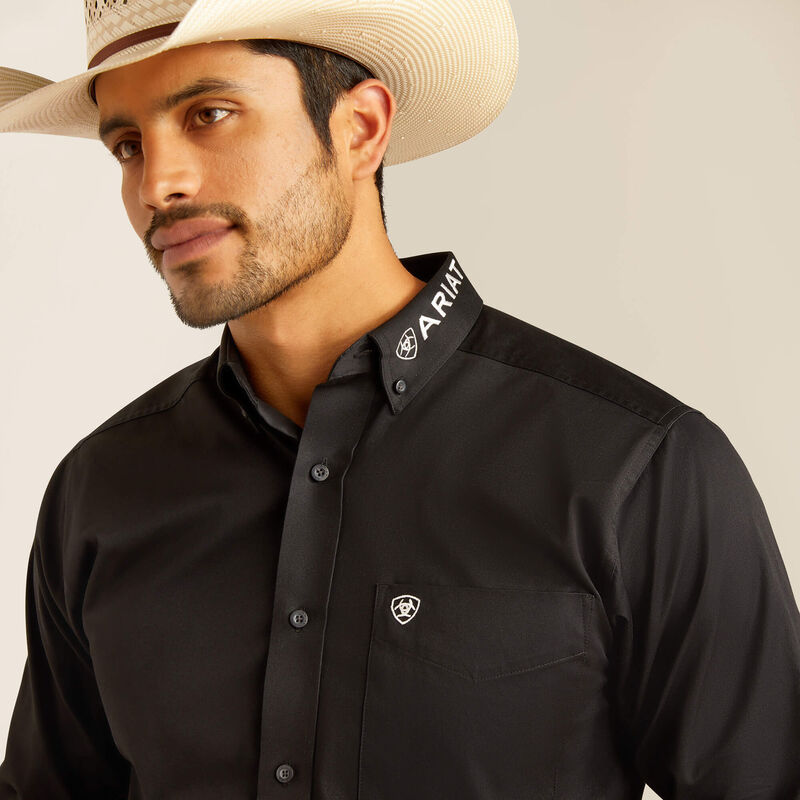 BLACK MEXICO LOGO ARIAT SHIRT