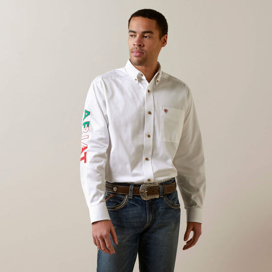 WHITE MEXICO ARIAT SHIRT