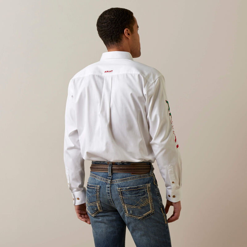 WHITE MEXICO ARIAT SHIRT